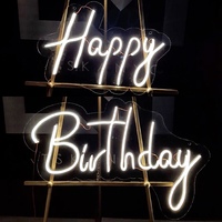 Неоновая надпись «Happy Birthday» - аренда 